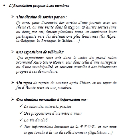 activité club